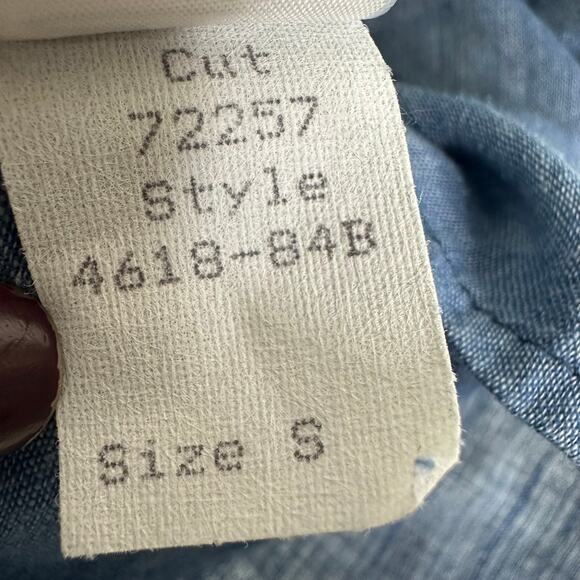 CP Shades Chambray Cotton Dress Size Small - Picture 5 of 8